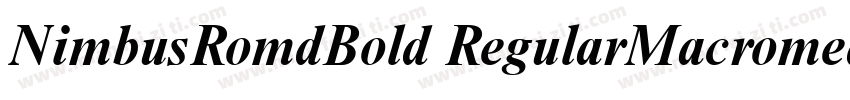 NimbusRomdBold RegularMacromedia字体转换